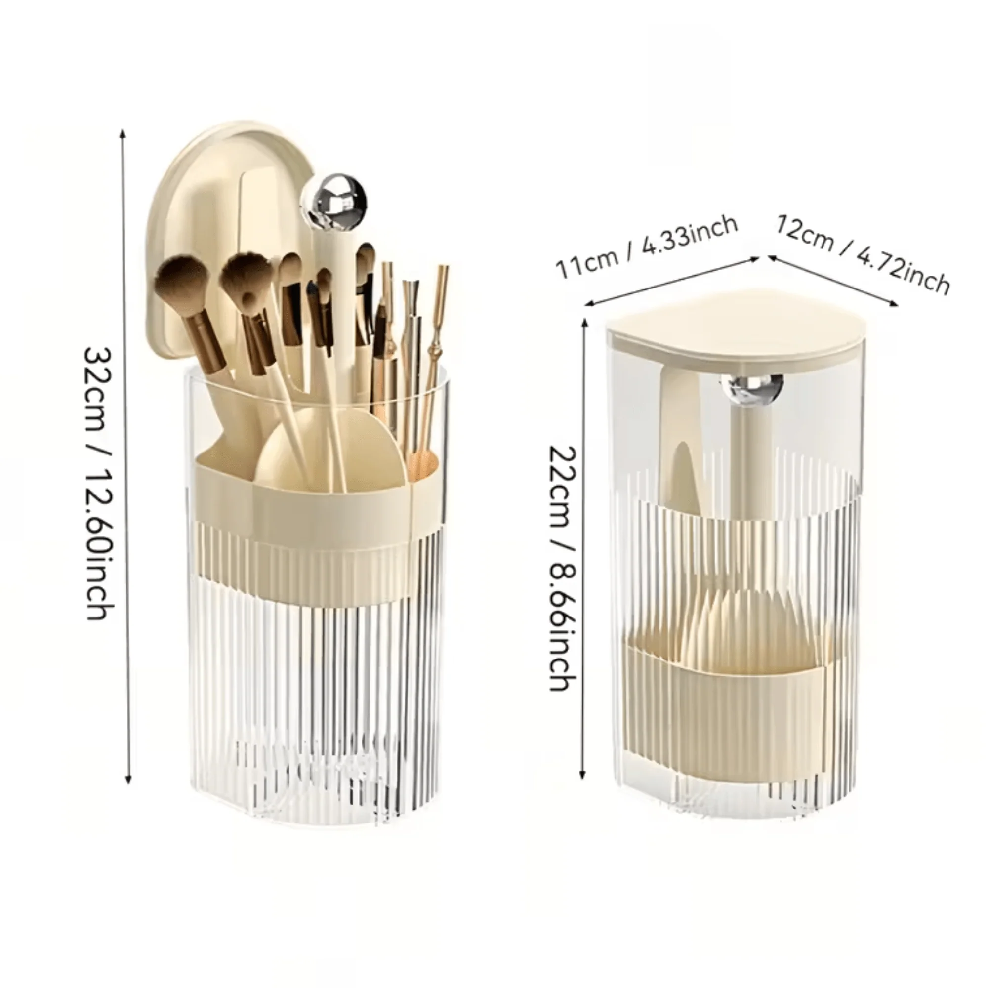 Cosmetic Brush Storage Cylinder with Automatic Lifting Mechanism - Image 7