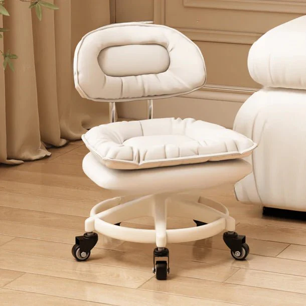 PU Leather Multi-Purpose Soft Padded Stool with 360 Rotation - Image 3