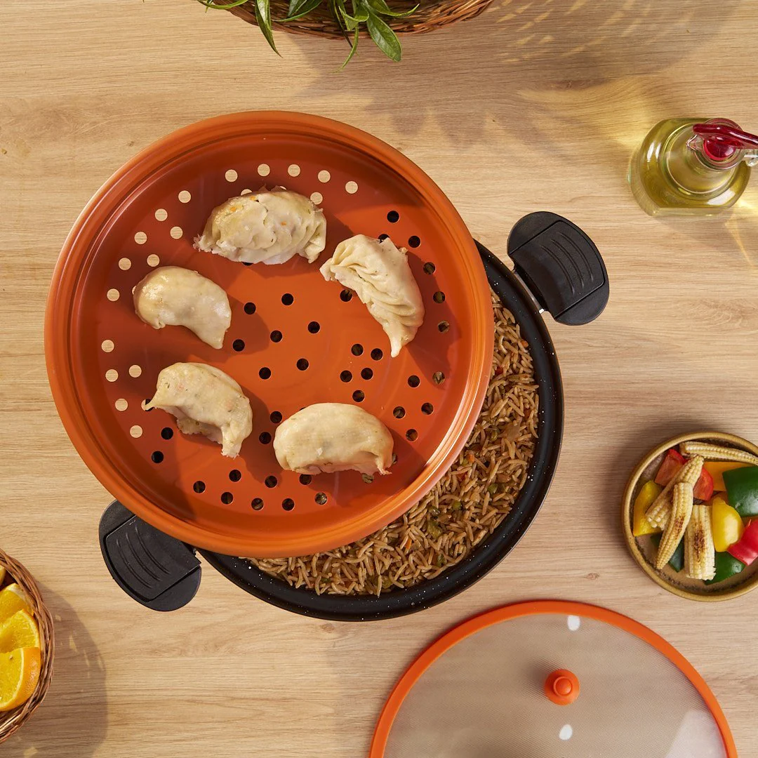 Pumpkin Micro Pressure Pot With Steamer - Image 5