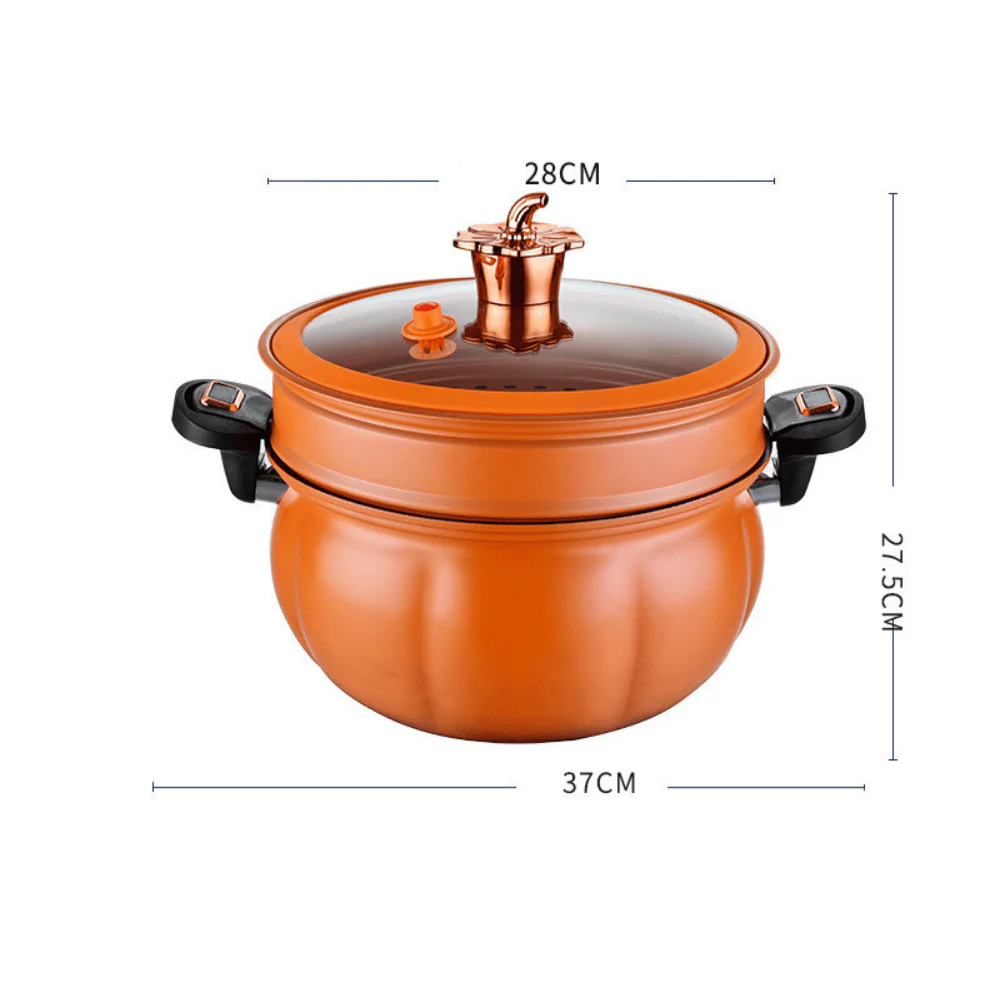 Pumpkin Micro Pressure Pot With Steamer - Image 7