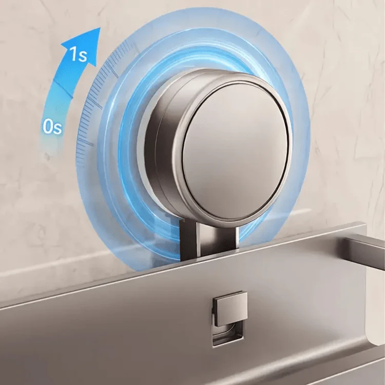 Punch-Free Bathroom Storage Rack (59cm) - Image 6