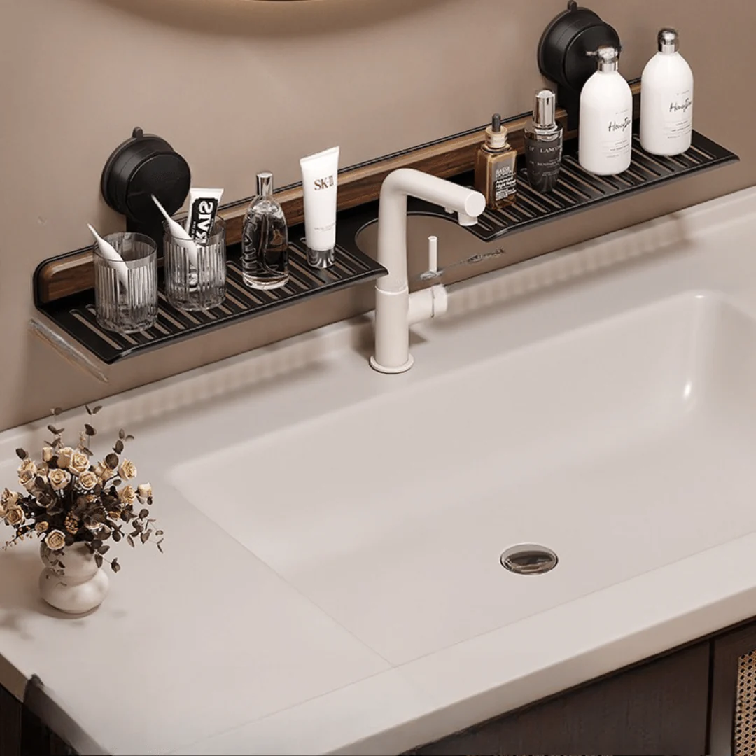 Punch-Free with Suction Cup Bathroom Storage Rack(60cm)