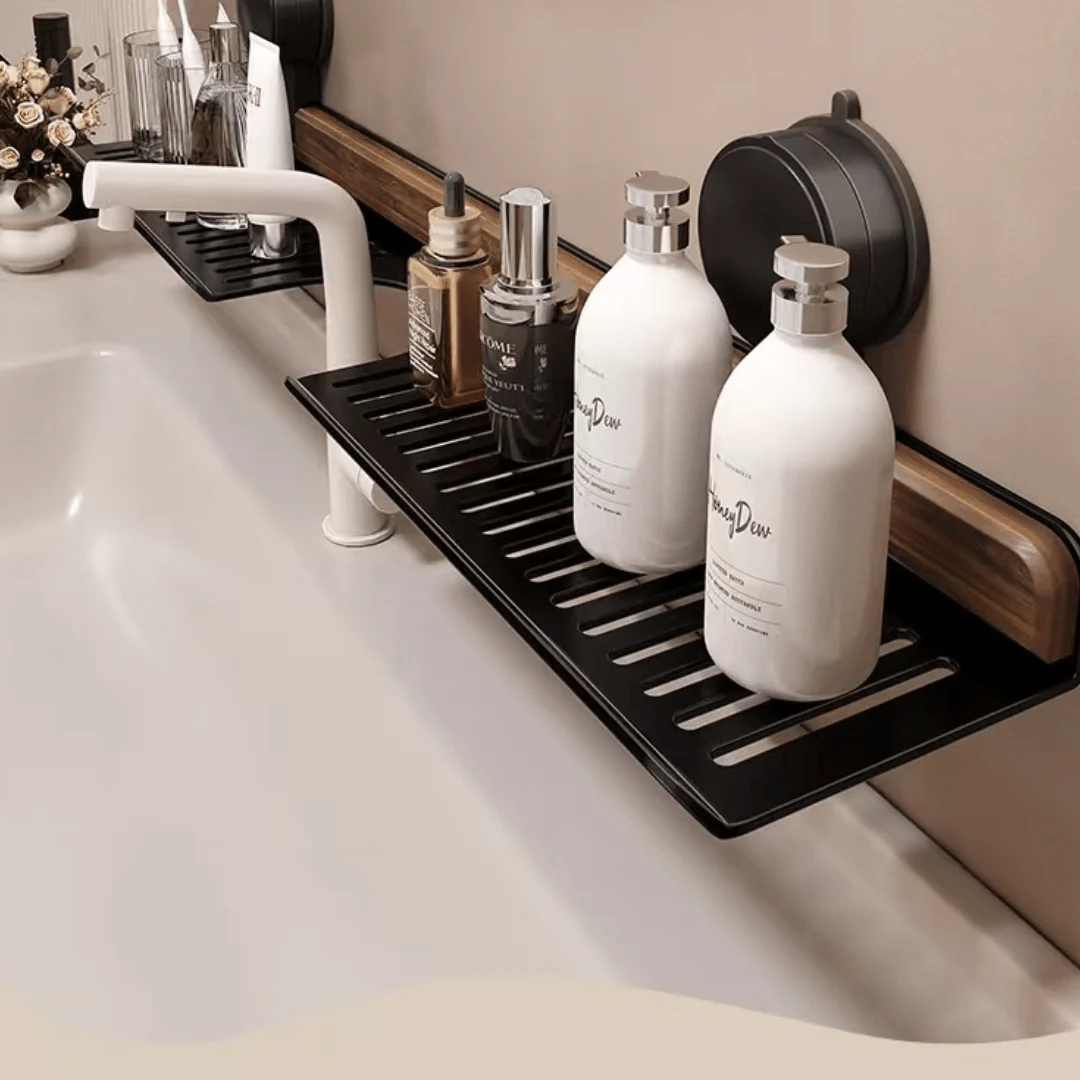 Punch-Free with Suction Cup Bathroom Storage Rack(60cm) - Image 5