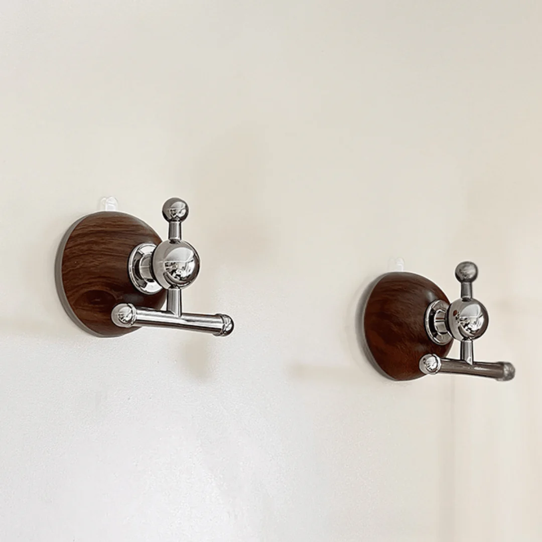 Punch-Free Wood Grain Suction Cup Wall Hook - Image 4