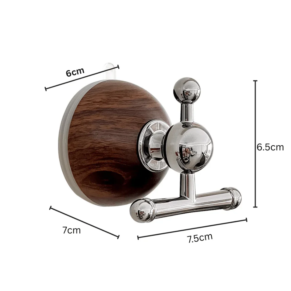 Punch-Free Wood Grain Suction Cup Wall Hook - Image 8