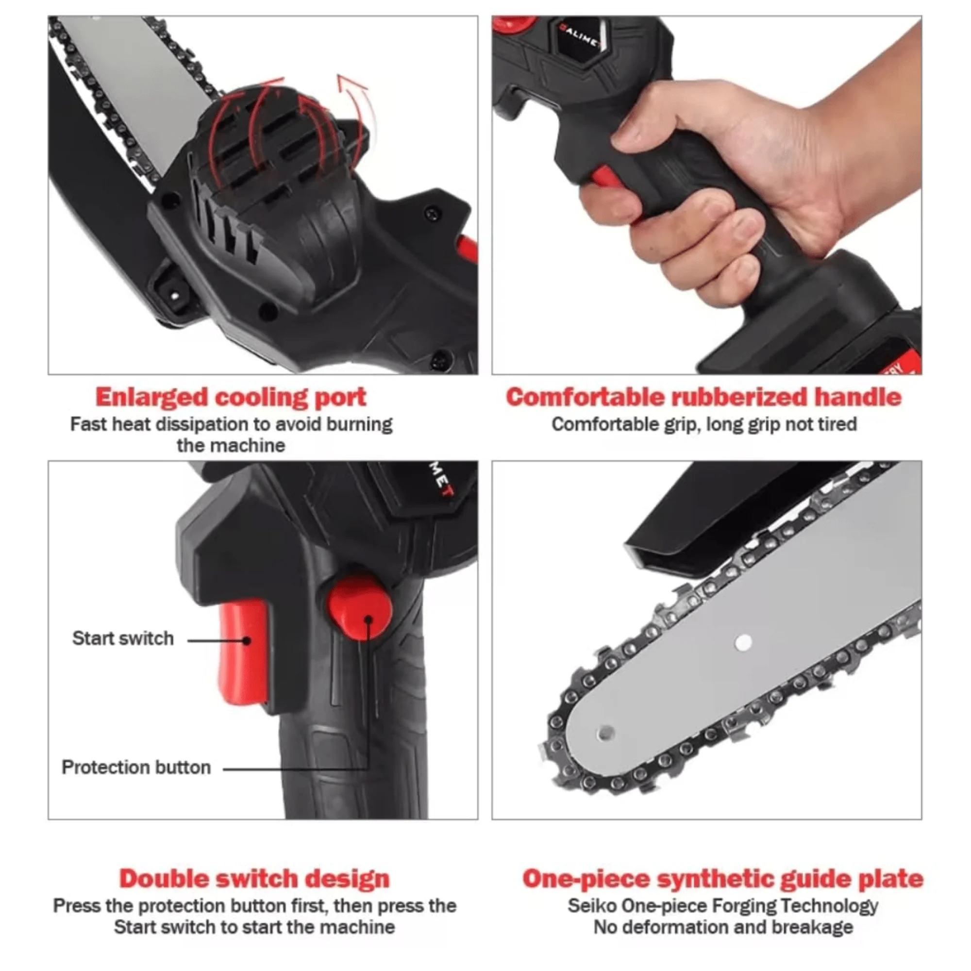 Quick Cut 6-Inch Cordless Mini Chainsaw - Image 6