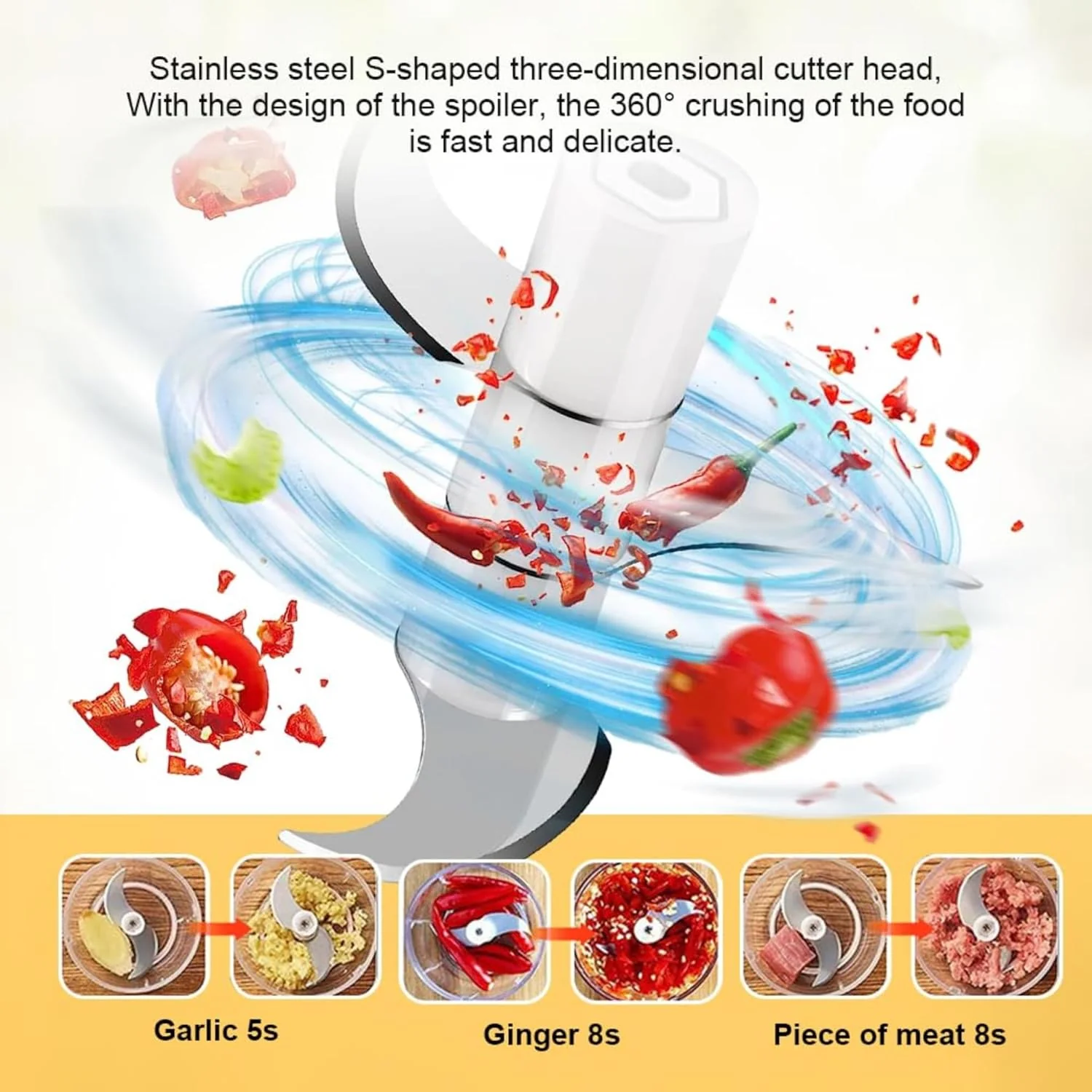 Rechargeable Portable Vegetable Grinder - Image 10