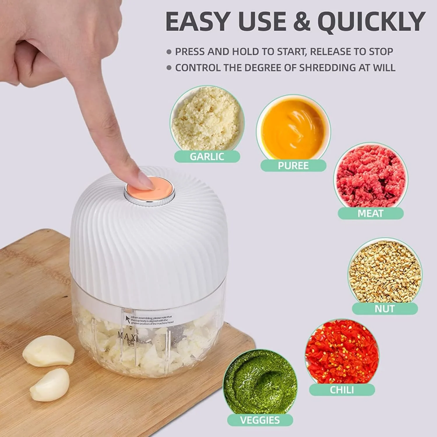Rechargeable Portable Vegetable Grinder - Image 6