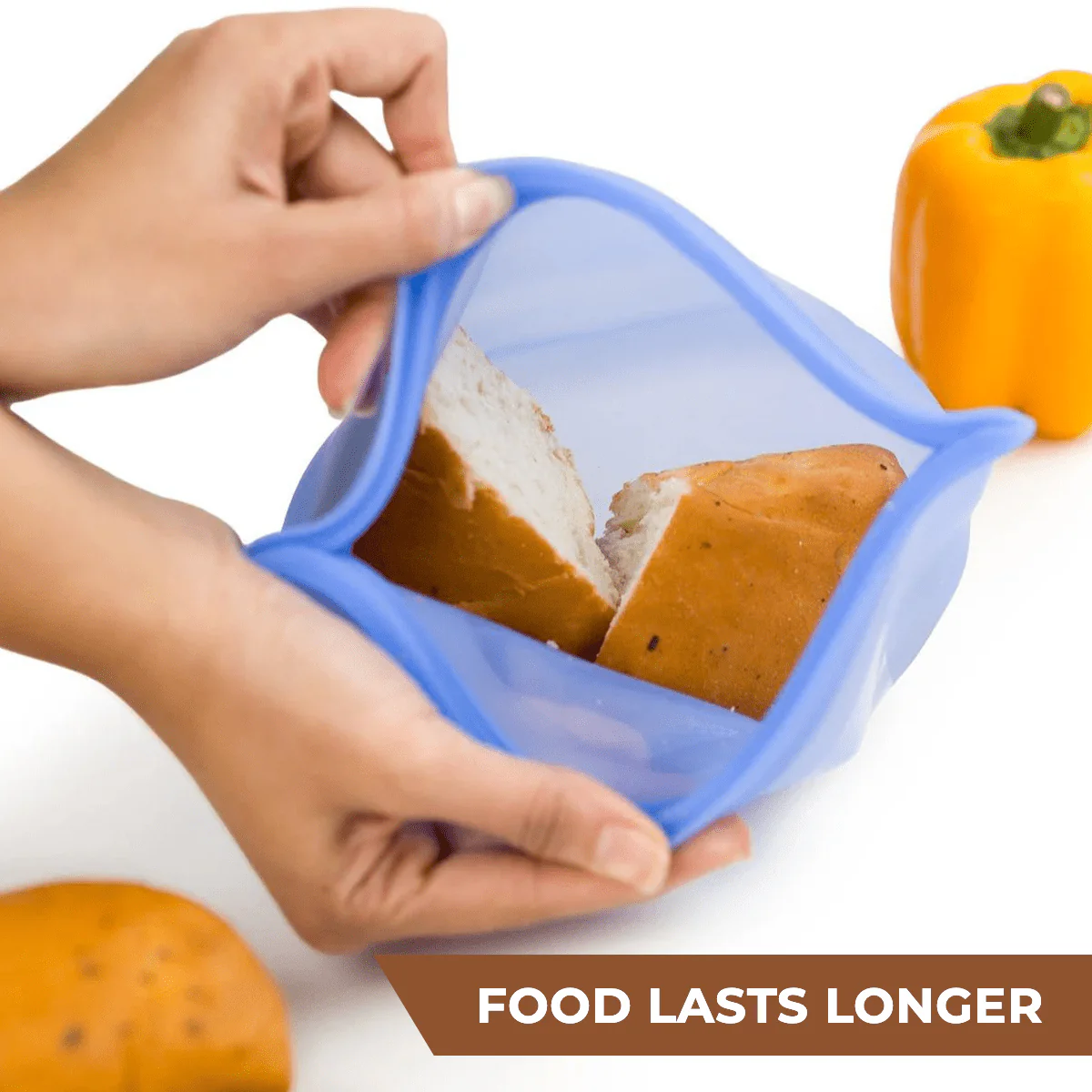 Reusable Silicone Food Storage Bags with Leakproof Airtight Seal - Image 6