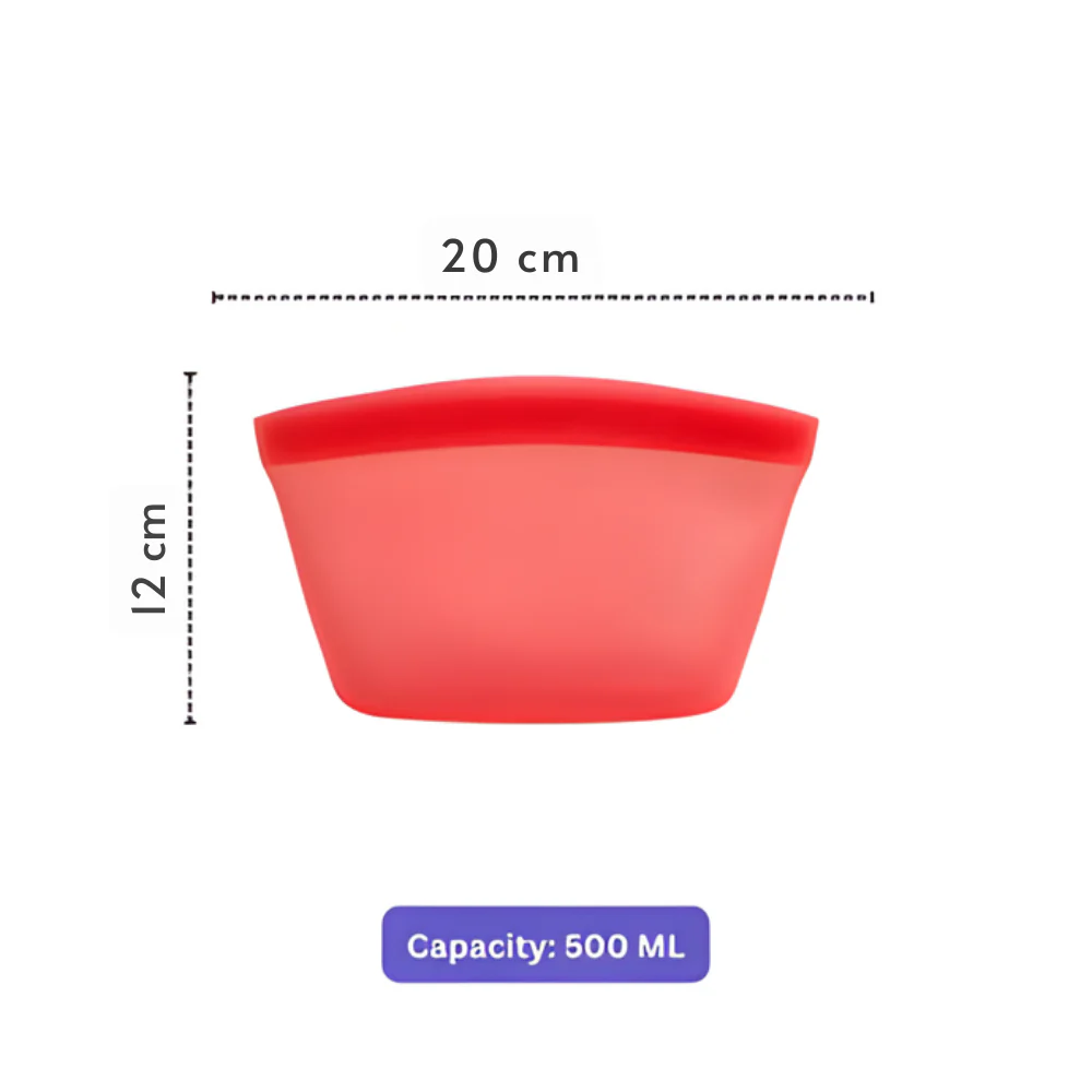 Reusable Silicone Food Storage Bags with Leakproof Airtight Seal - Image 7