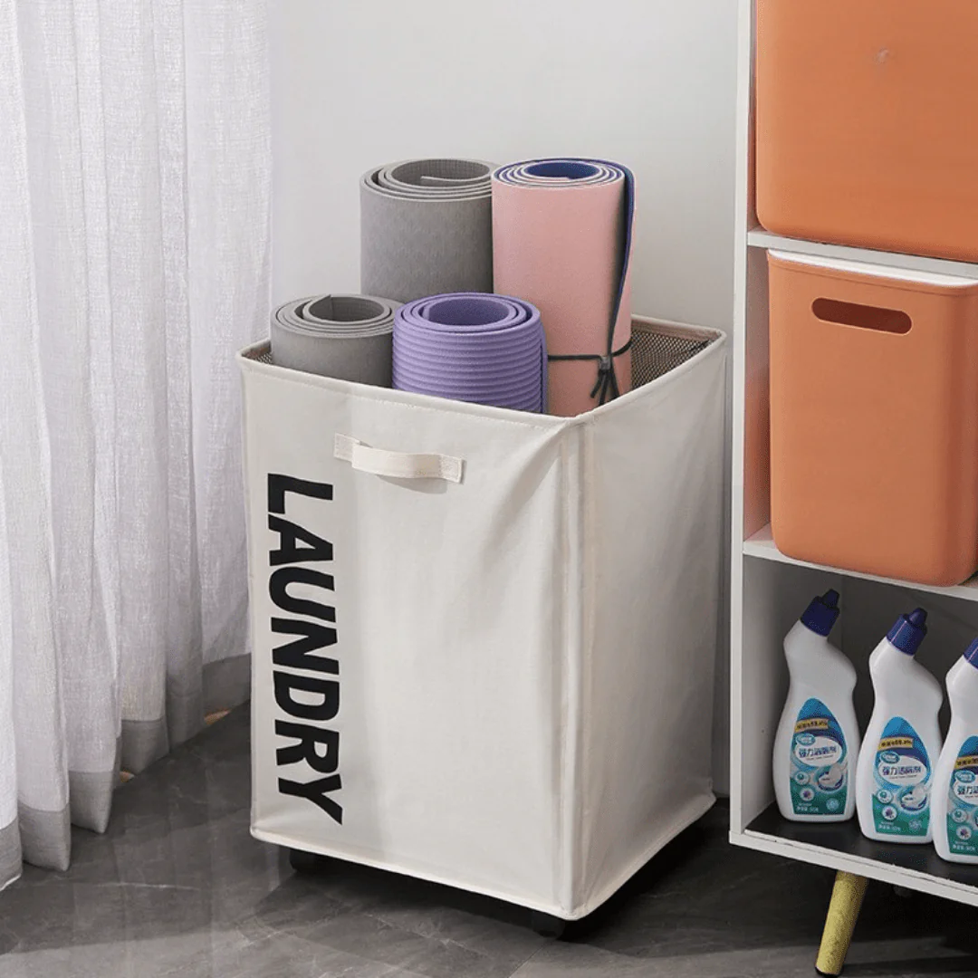 Rolling Laundry Basket with Wheels - Image 4