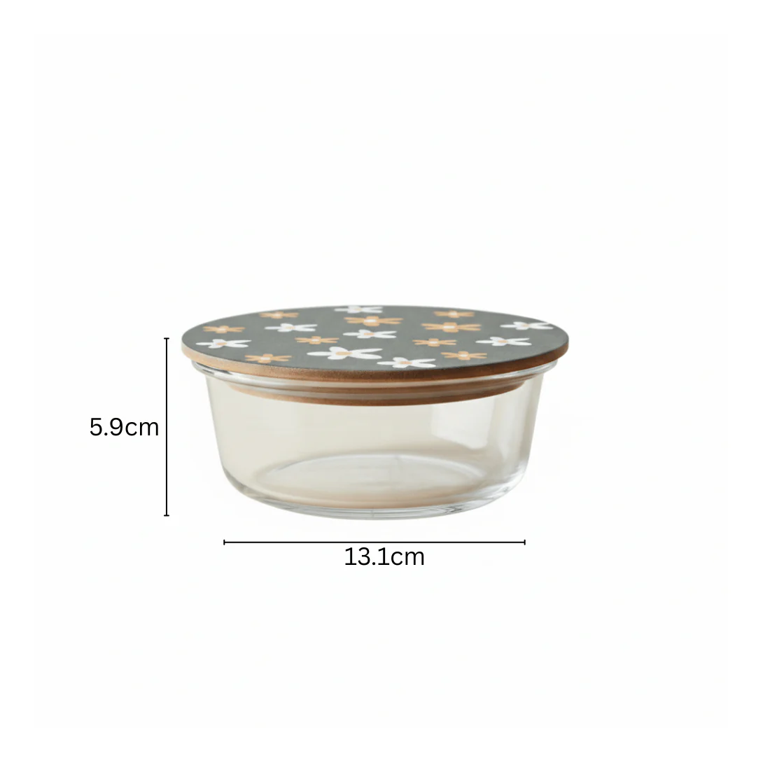 Round Borosilicate Glass Food Container with Printed Lid - Image 9