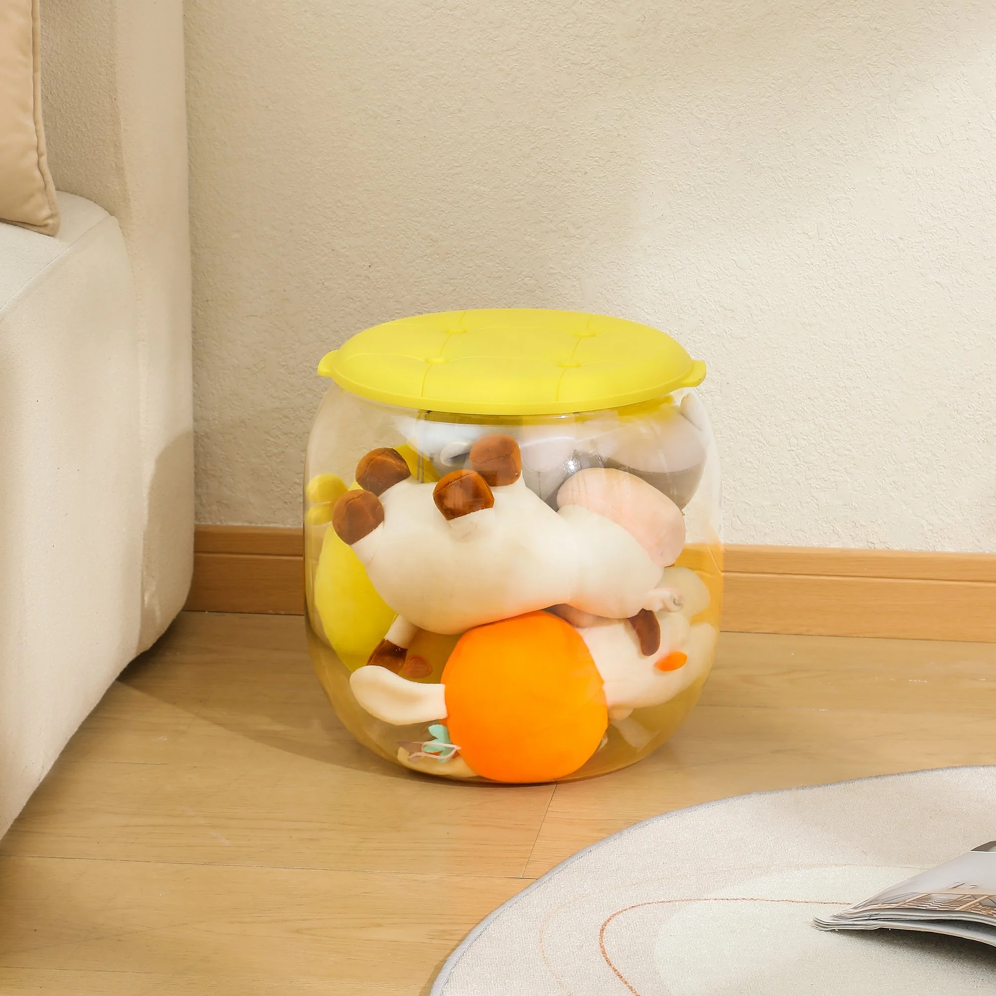Round Stylish Heavy Duty Storage Stool - Image 5