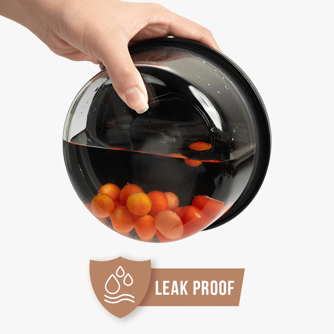 Round Vacuum Glass Storage Container with Date Tracker Lid(850ml) - Image 6
