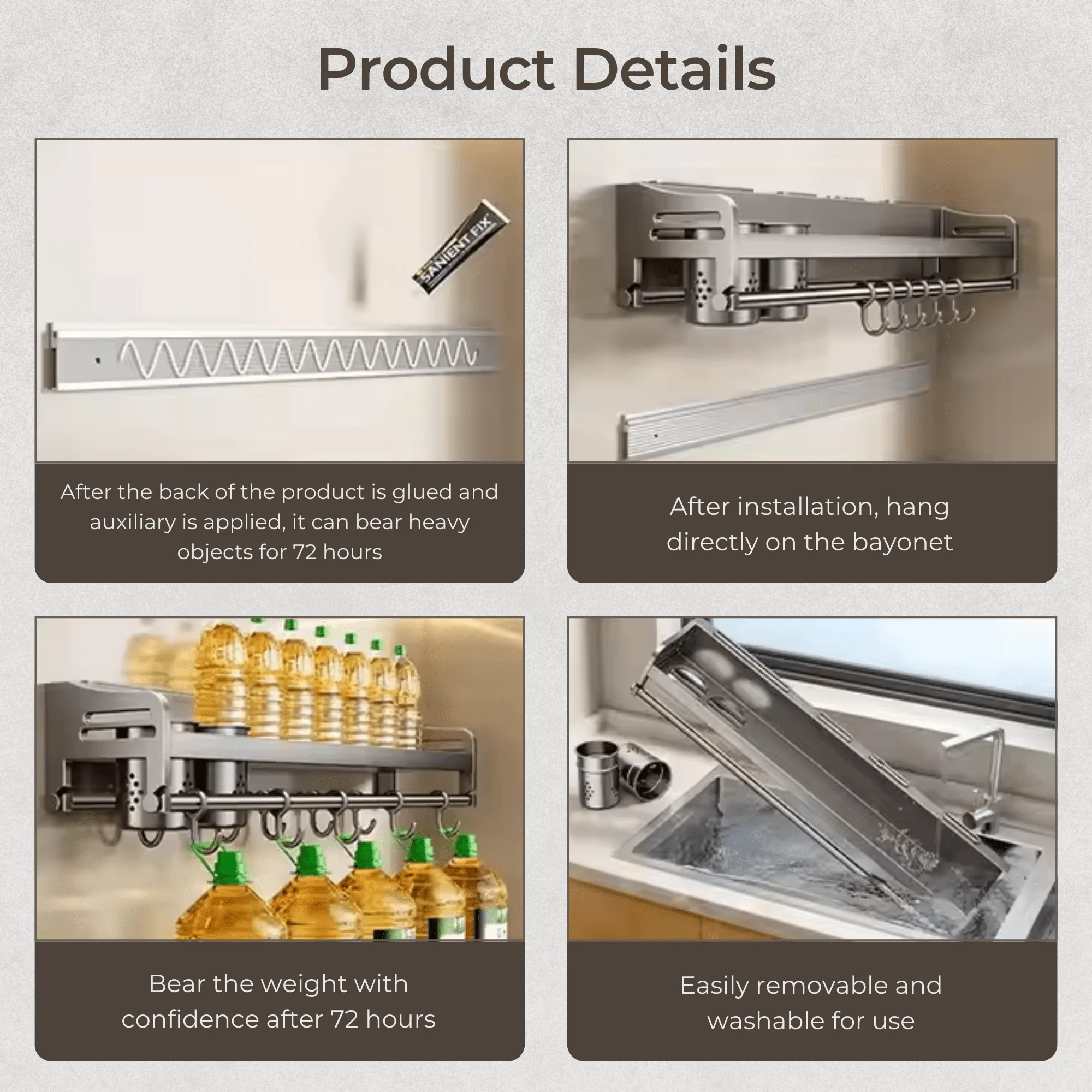 Rust Guard Kitchen Storage Shelf - Image 5