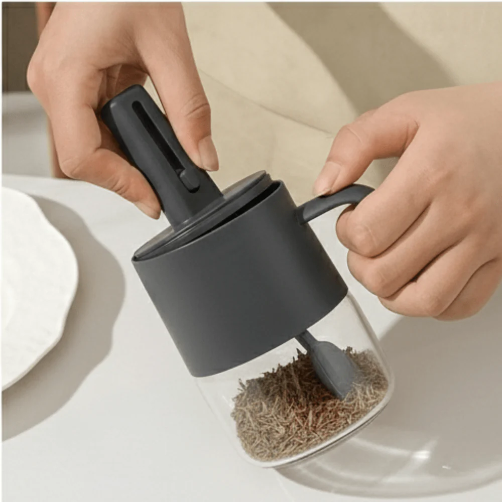 Seasoning Jar with Integrated Spoon (350ml) - Image 2