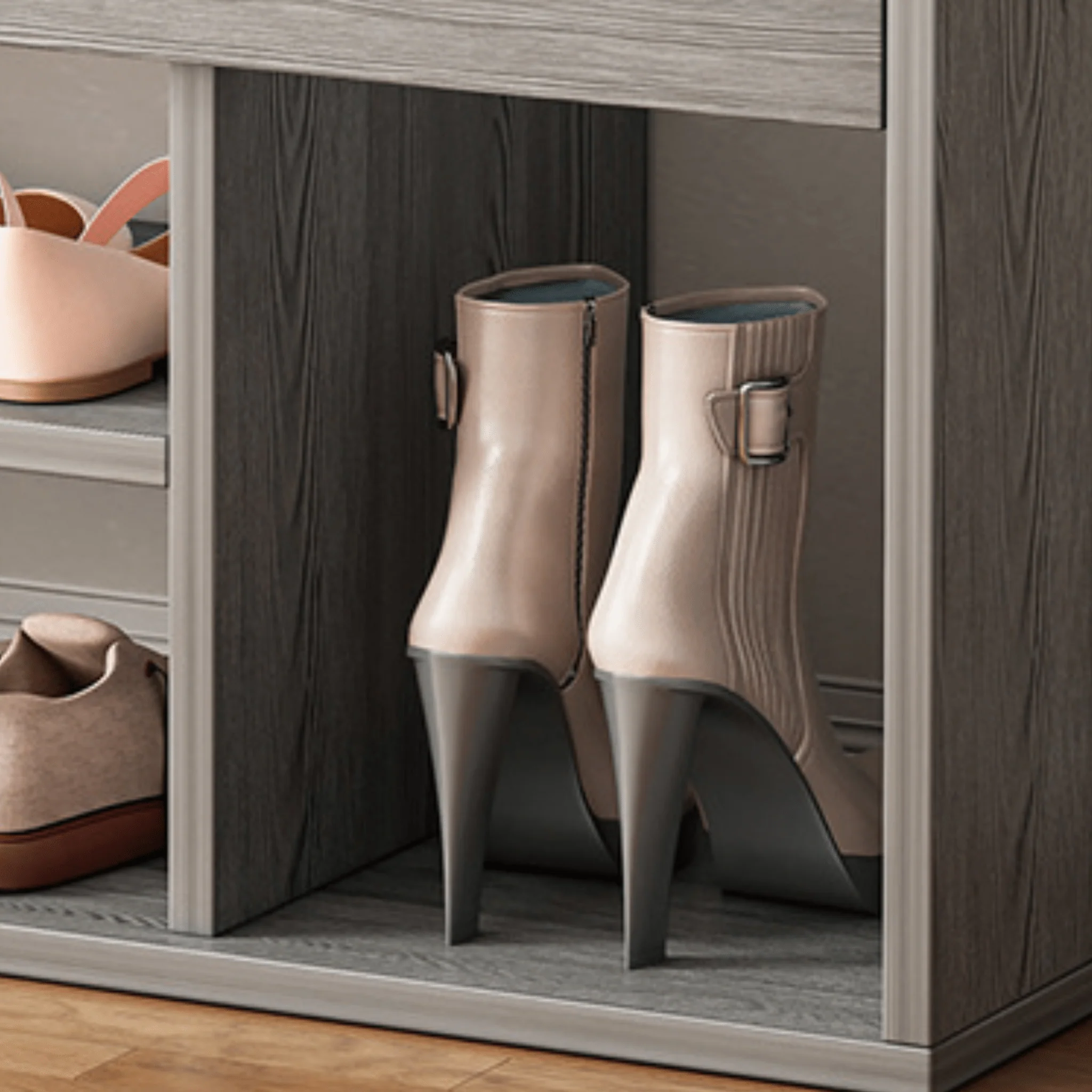 Shoe Rack With Lift Up Bench Top - Image 3
