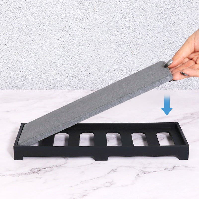 Silicone Diatom Mud Drying Tray with Fast-Absorb Sponge Rack(28 cm) - Image 5