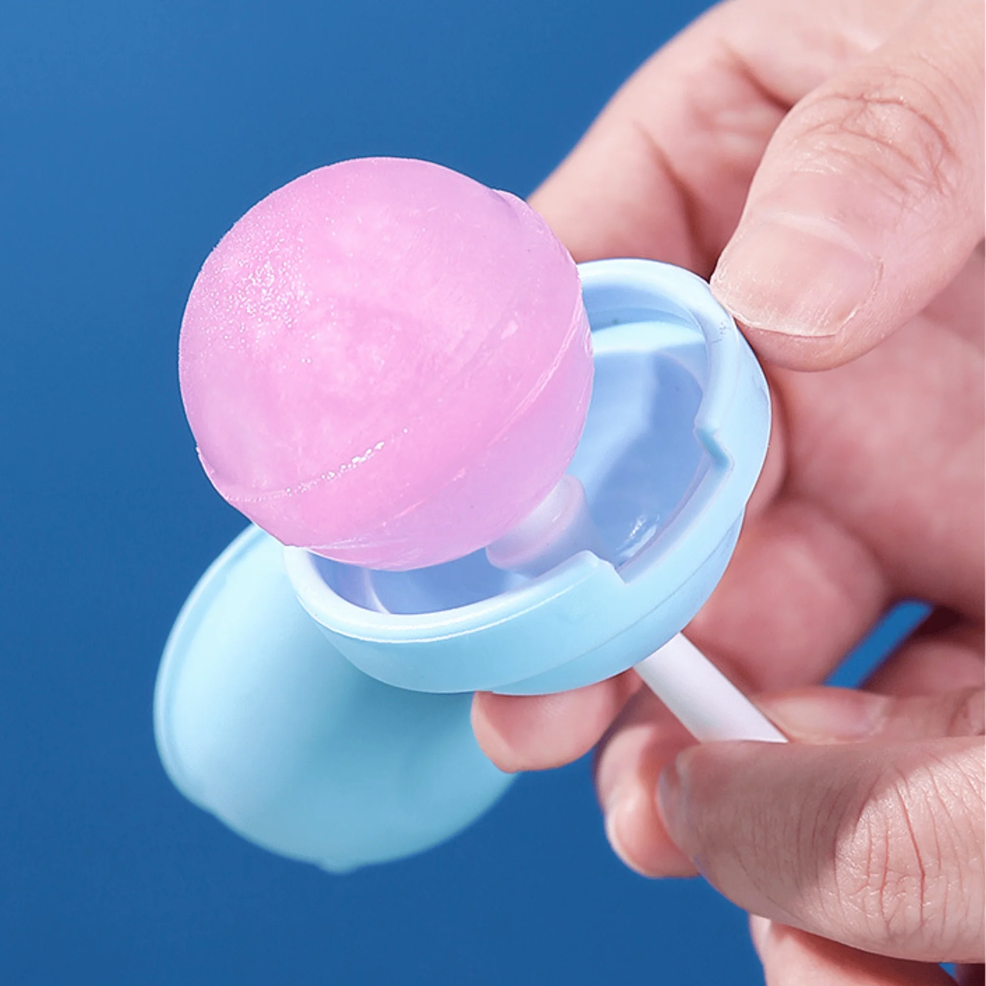 Silicone Lollipop Ice Ball Mold with Food-Grade Lid - Image 2