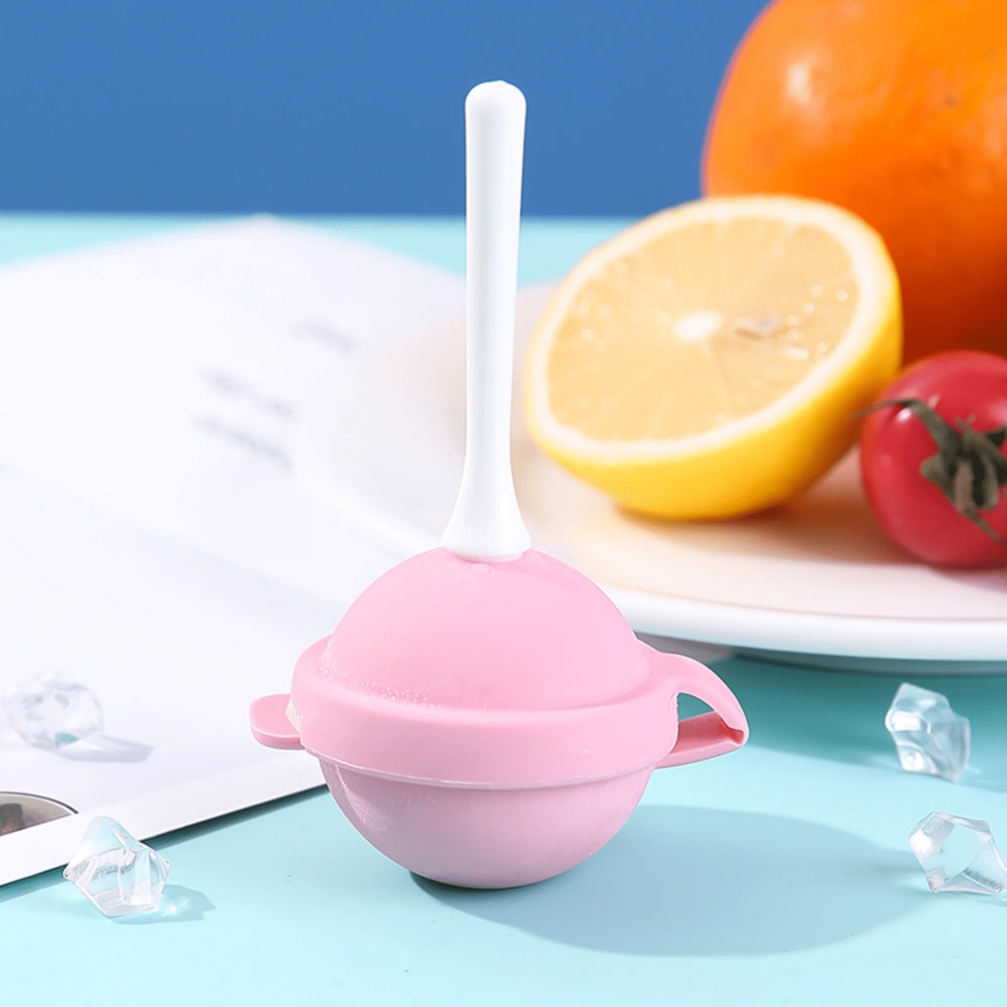 Silicone Lollipop Ice Ball Mold with Food-Grade Lid - Image 3