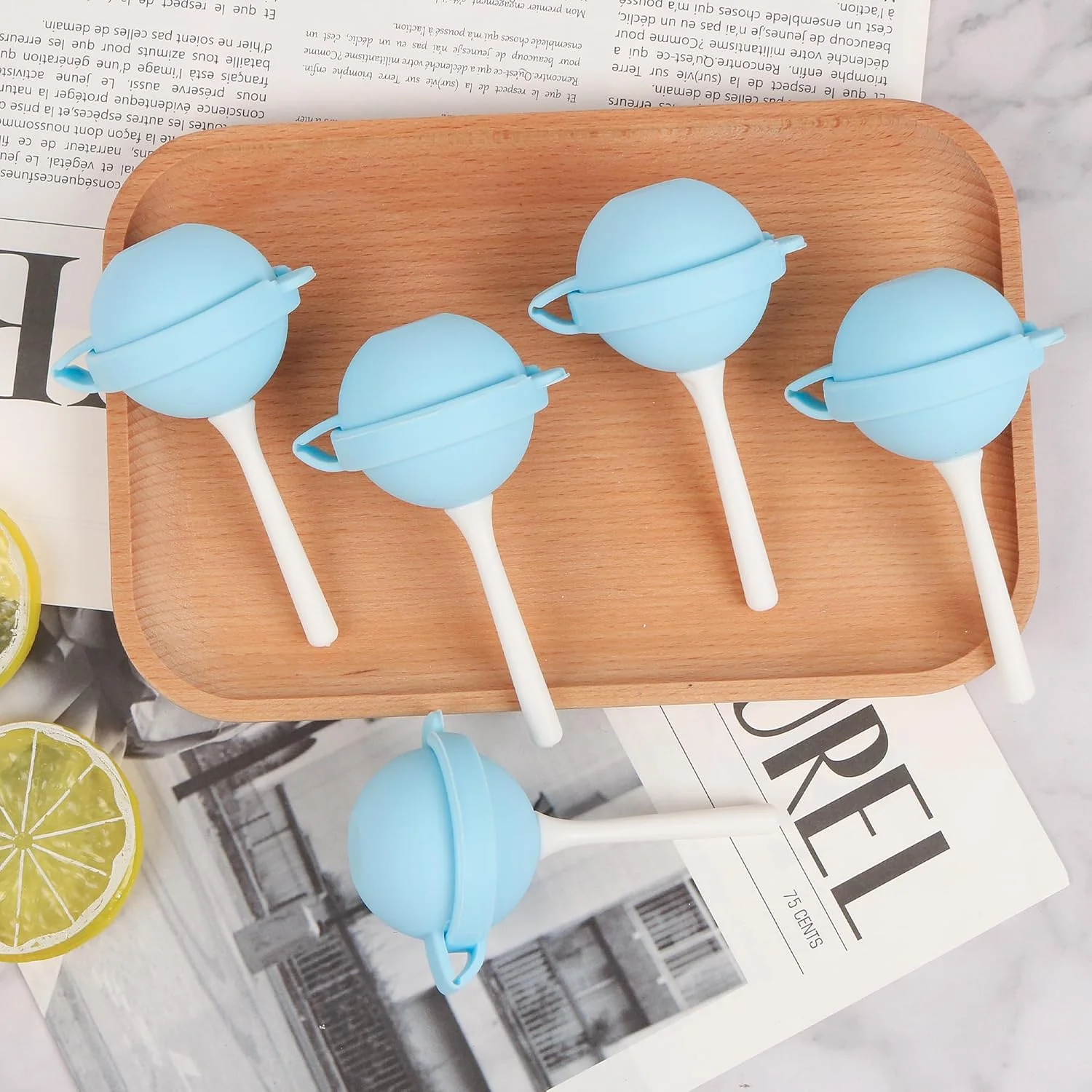 Silicone Lollipop Ice Ball Mold with Food-Grade Lid - Image 6