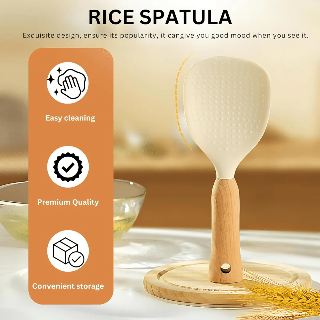 Silicone Non-Stick Rice Spoon - Image 2