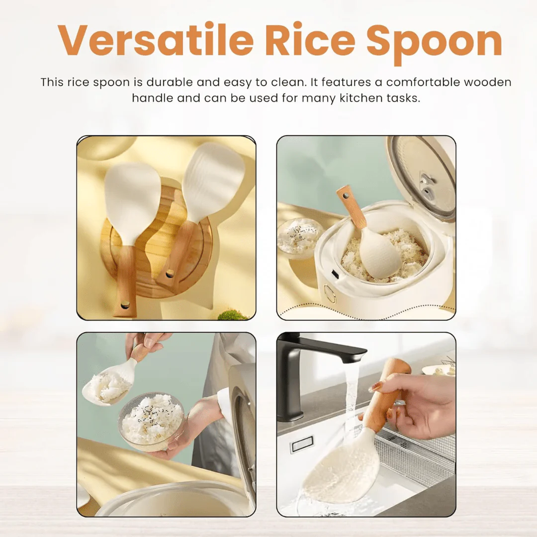 Silicone Non-Stick Rice Spoon - Image 3