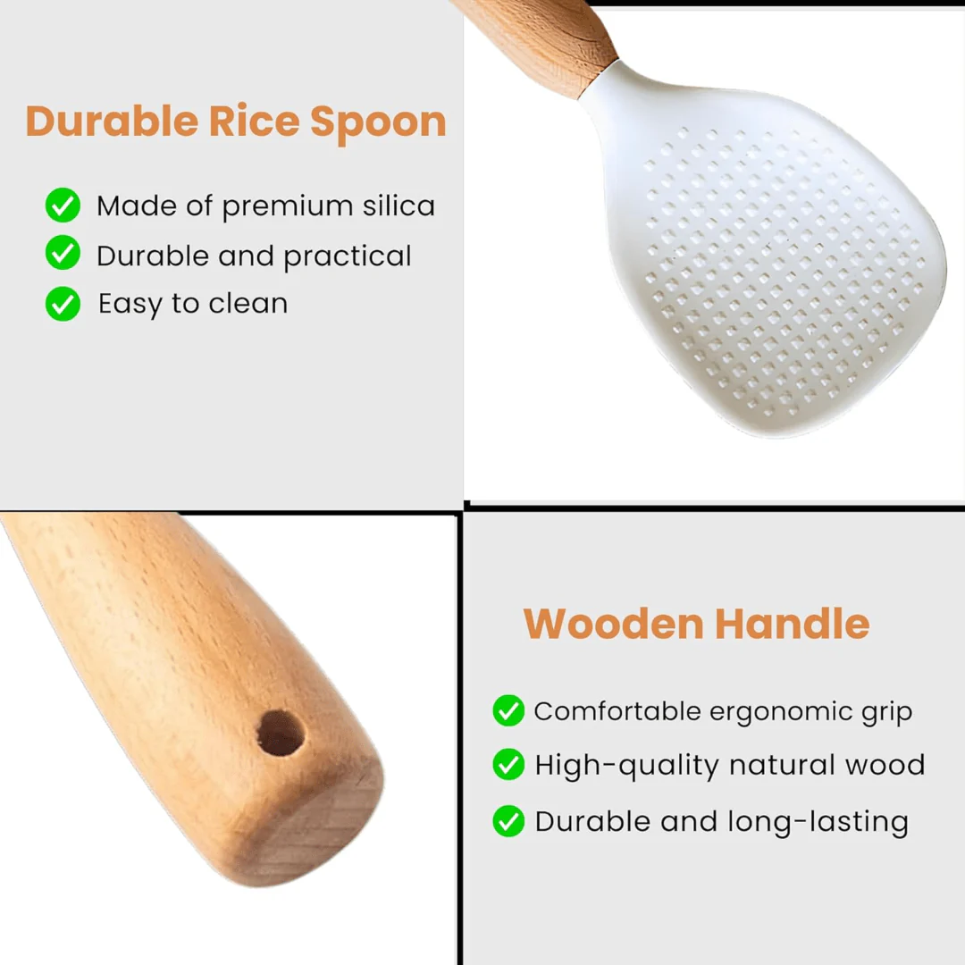 Silicone Non-Stick Rice Spoon - Image 4