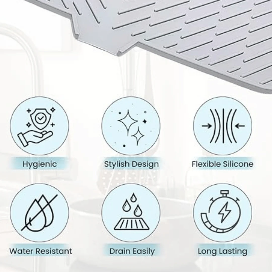 Silicone Ridge Dry Kitchen Mat - Image 6