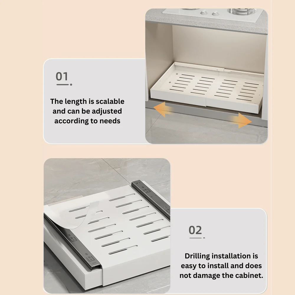 Slide-Pro Pull-Out Cabinet Organizer - Image 3