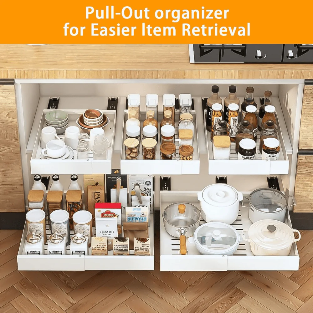 Slide-Pro Pull-Out Cabinet Organizer - Image 9