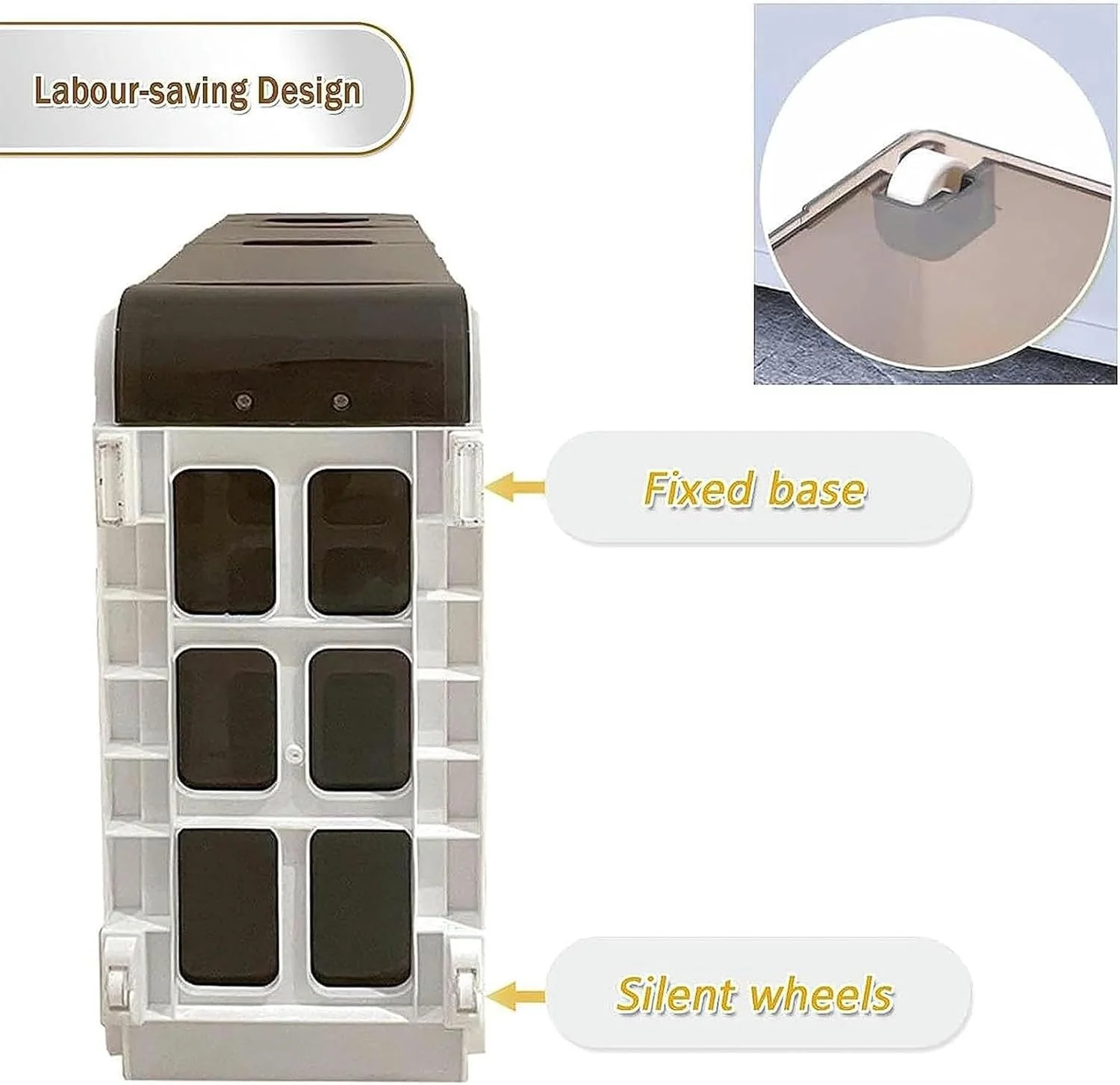 Slim-Fit Multi-Functional Storage Cabinet - Image 5