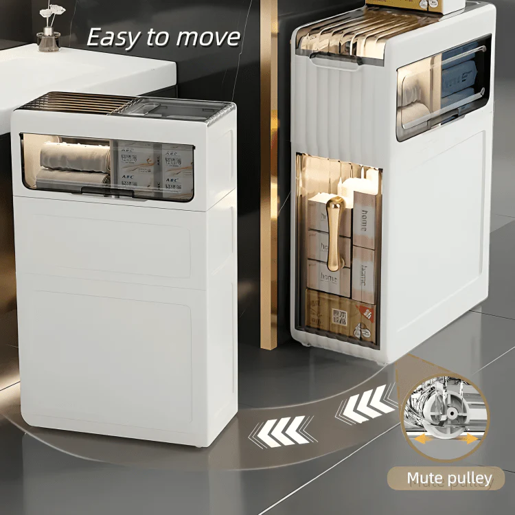 Slim Fit Storage Drawer Cabinet (39cm) - Image 3