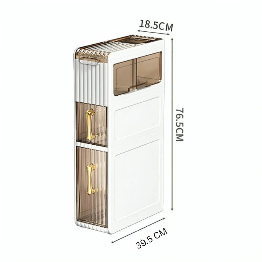 Slim Fit Storage Drawer Cabinet (39cm) - Image 7