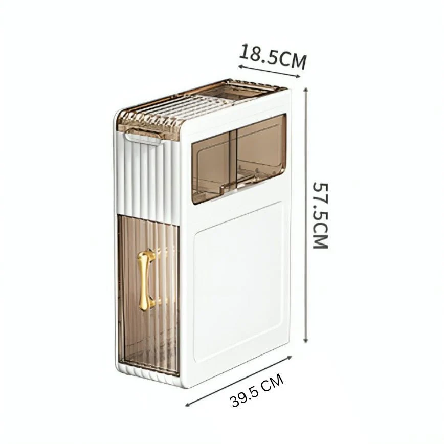 Slim Fit Storage Drawer Cabinet (39cm) - Image 8