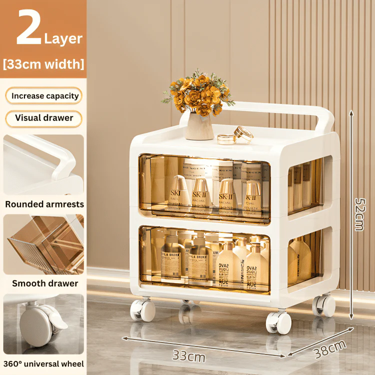 Slim Multi-Layer Rolling Storage Organizer - Image 6