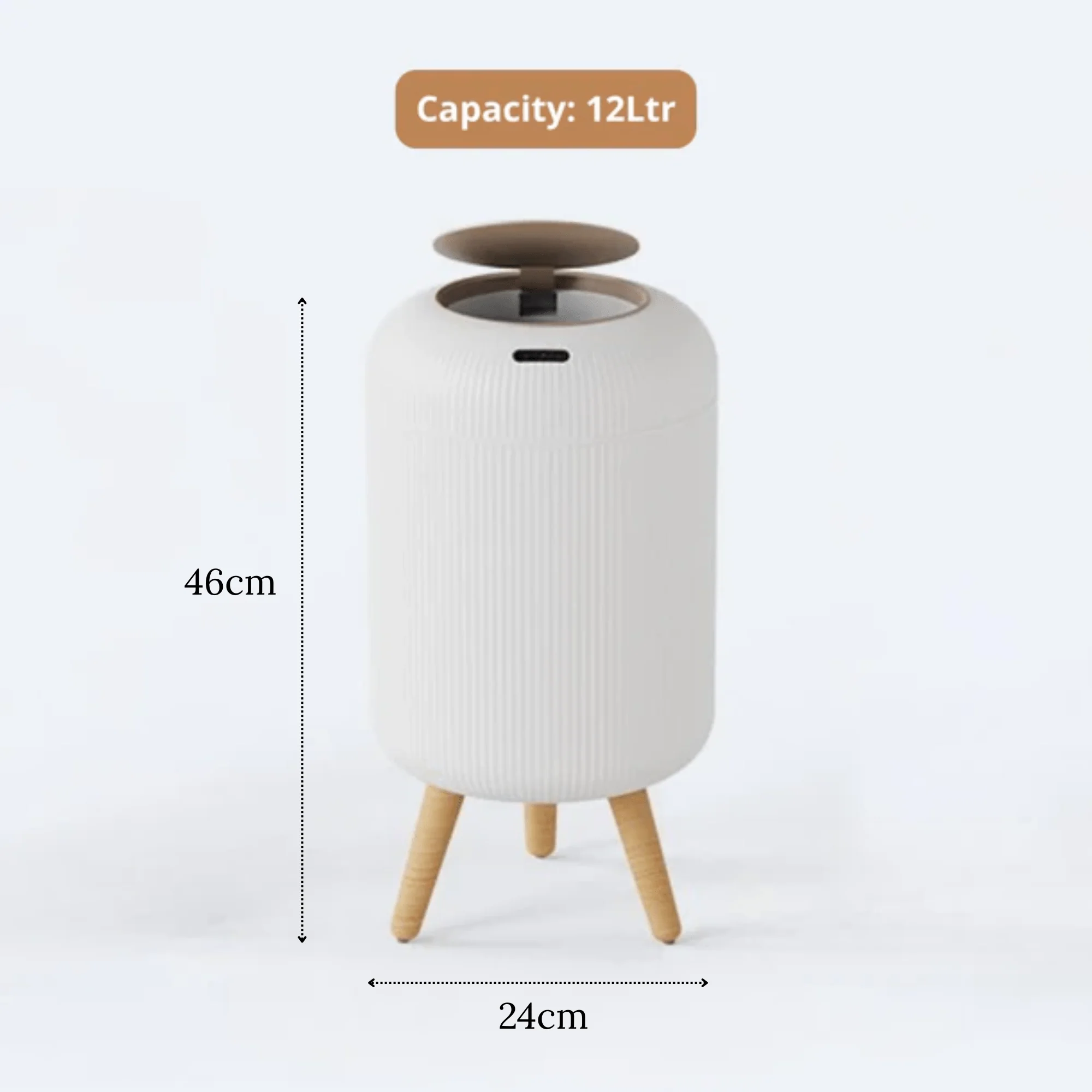 Smart Motion Sensor Trash Can with Lid (12L) - Image 7