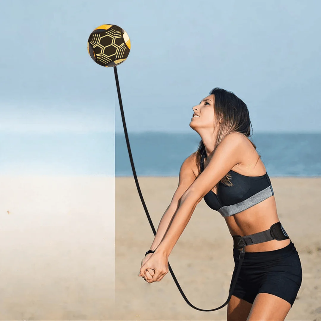 Solo Football Trainer with Adjustable Elastic Kick Strap - Image 4