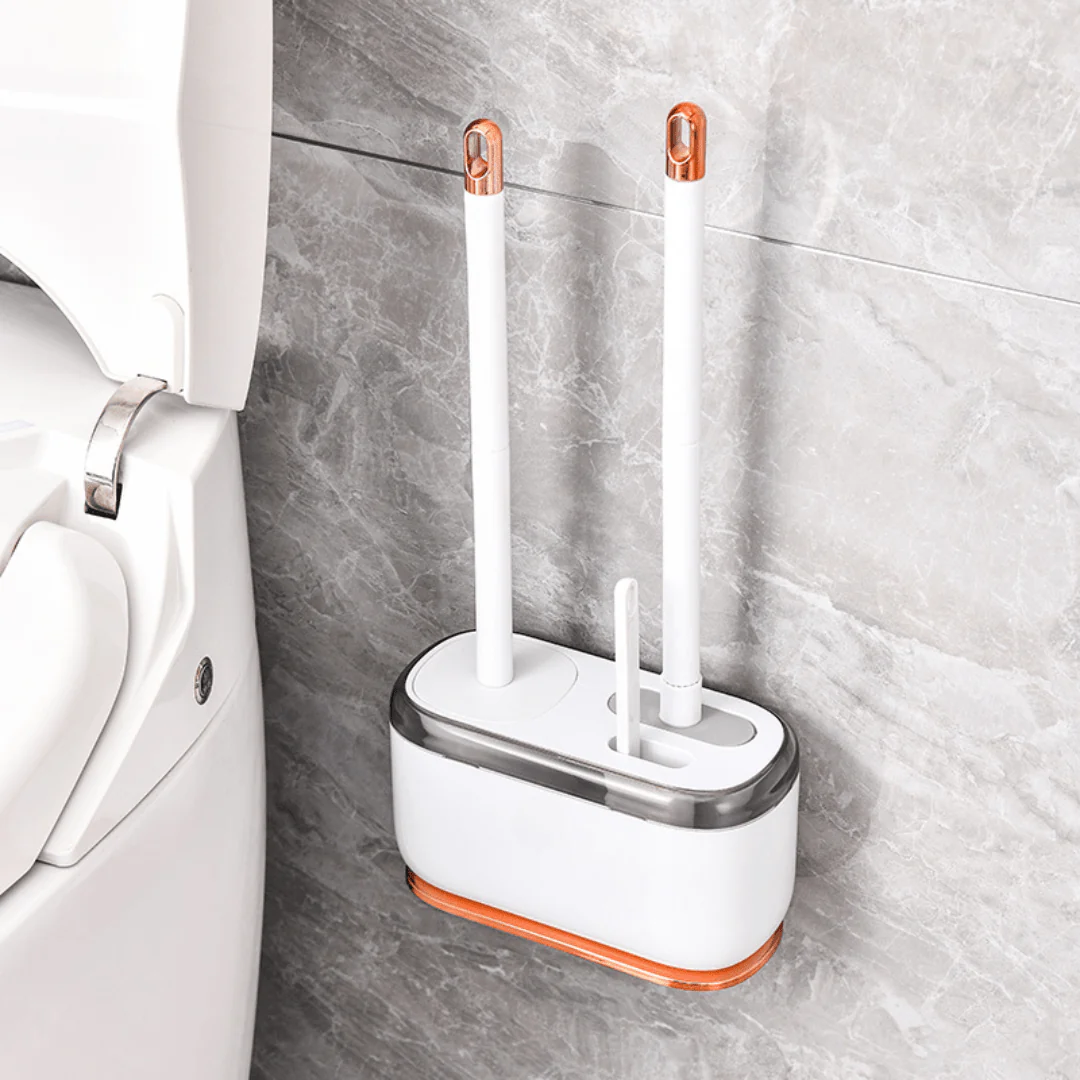 Space-Saving Compact Toilet Brush with Holder - Image 3