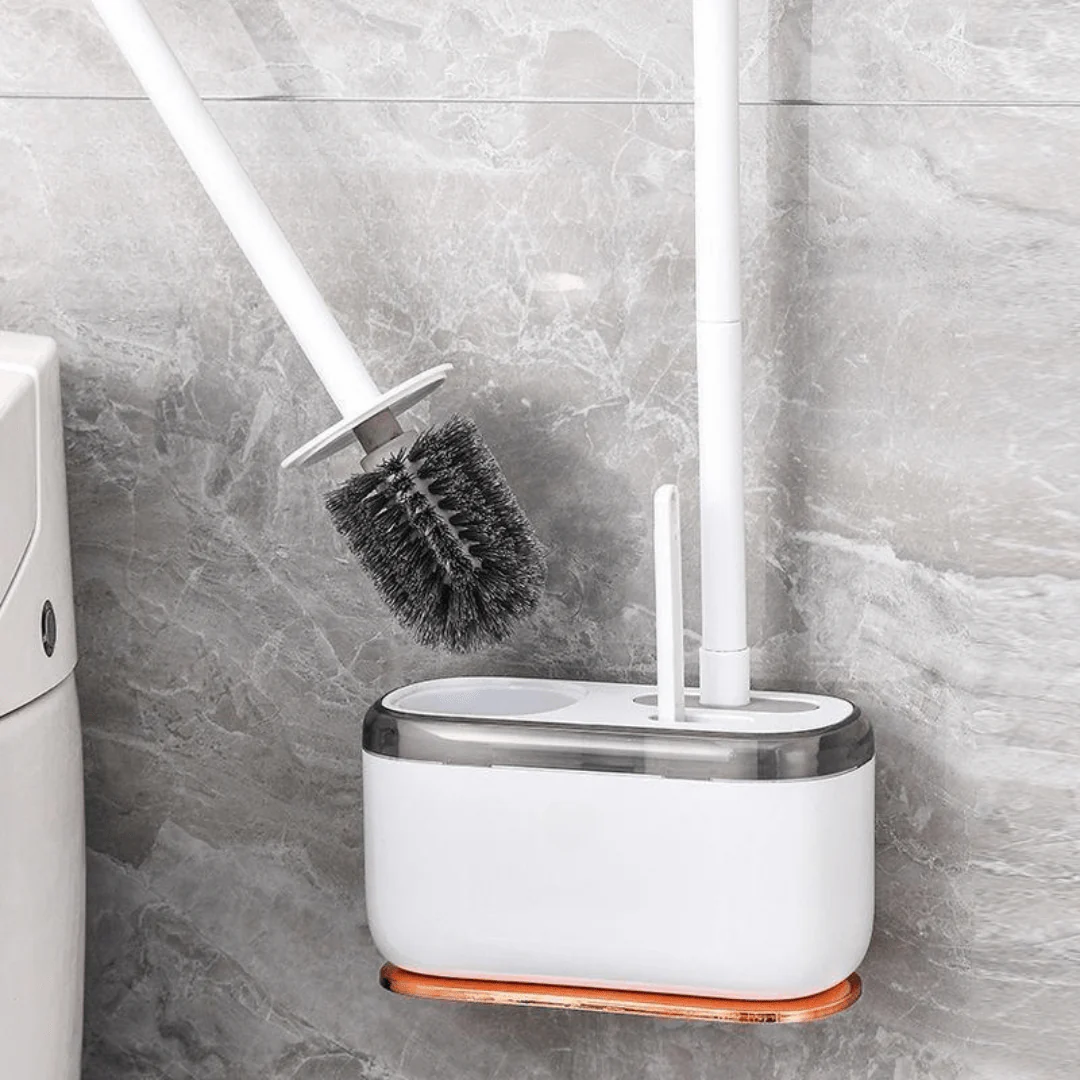 Space-Saving Compact Toilet Brush with Holder - Image 4