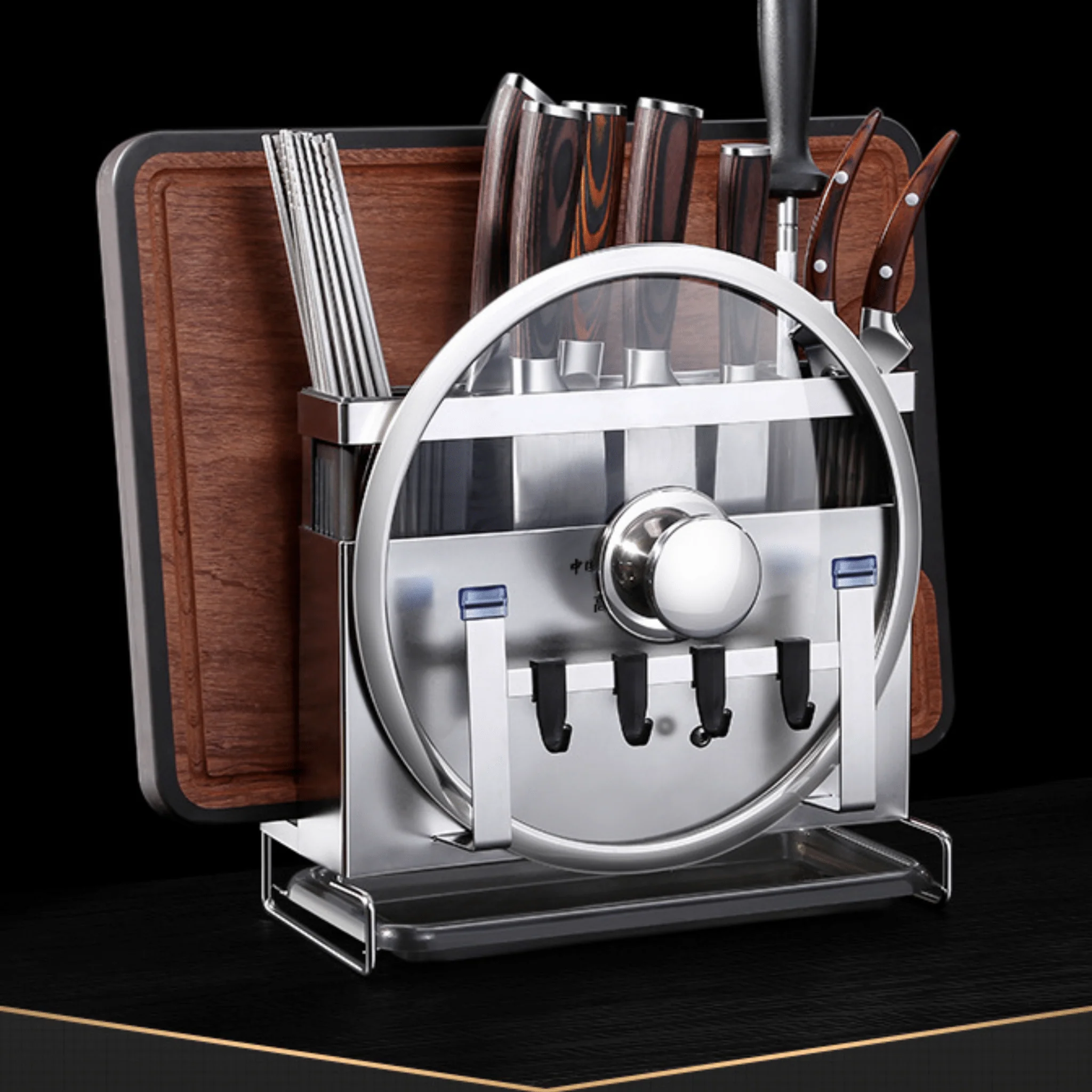Space-Saving Knife Organizer Rack - Image 3