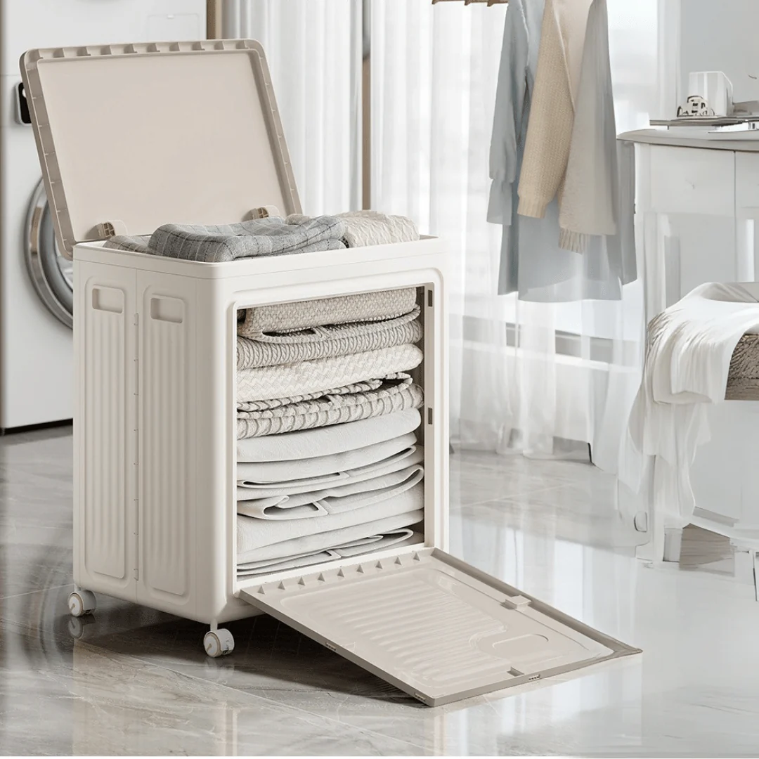 Space-Saving Multi-Functional Foldable Laundry Storage Basket (70L) - Image 4