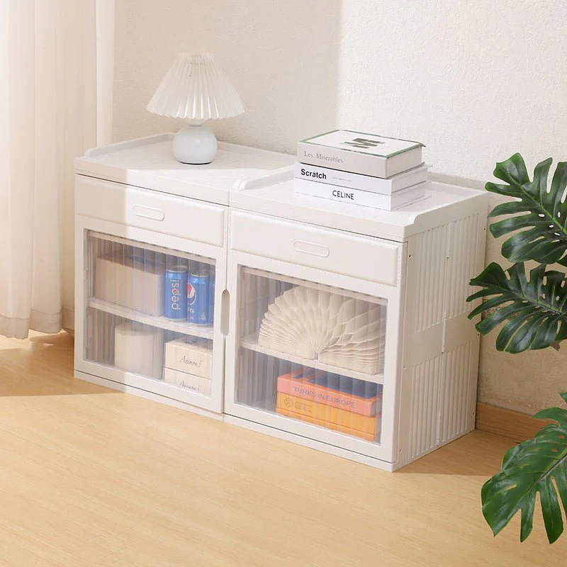 Space-Saving PP Plastic Design Multipurpose Cabinet – Instant Foldable Storage (88cm) - Image 6