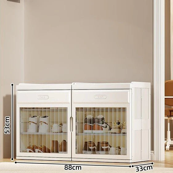 Space-Saving PP Plastic Design Multipurpose Cabinet – Instant Foldable Storage (88cm) - Image 7