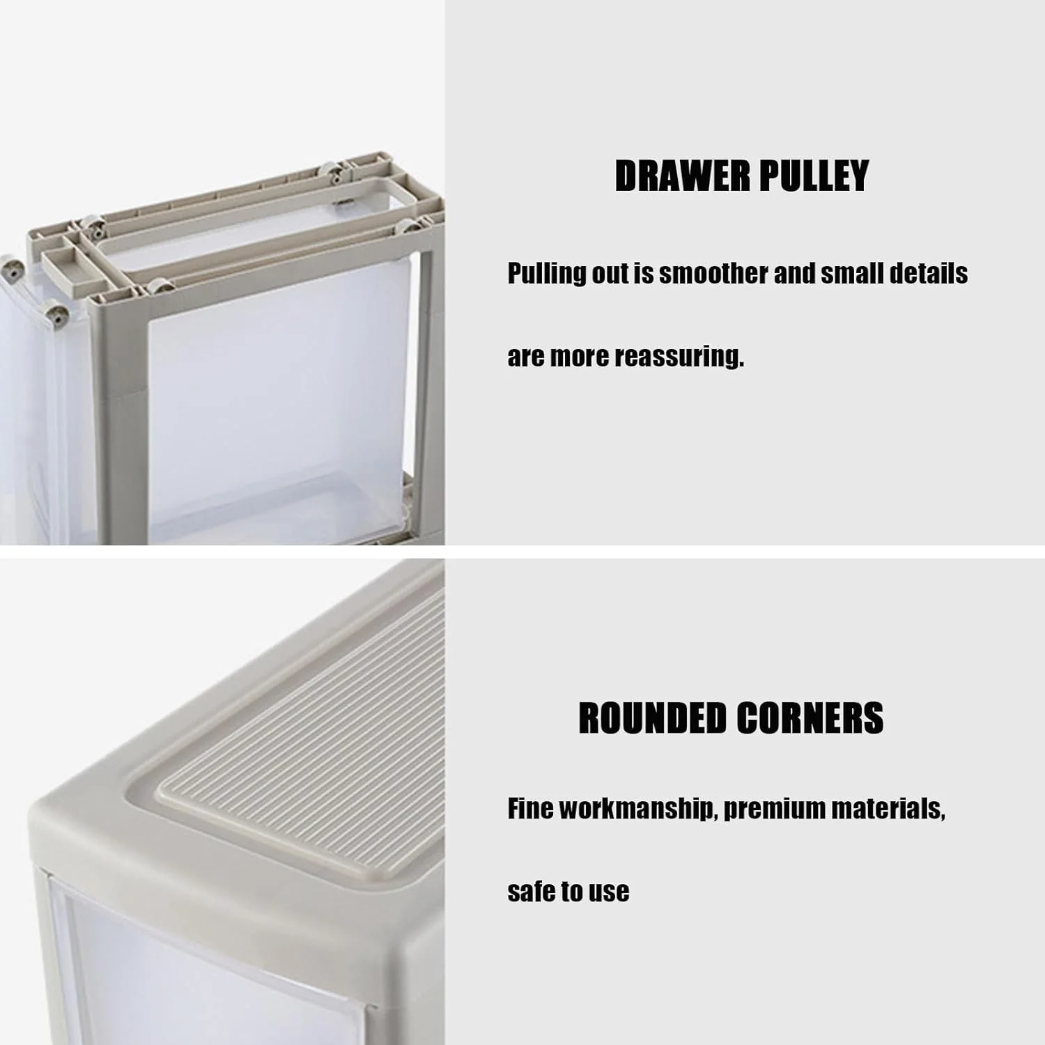 Space Saving Slim Organizer with Drawers - Image 3