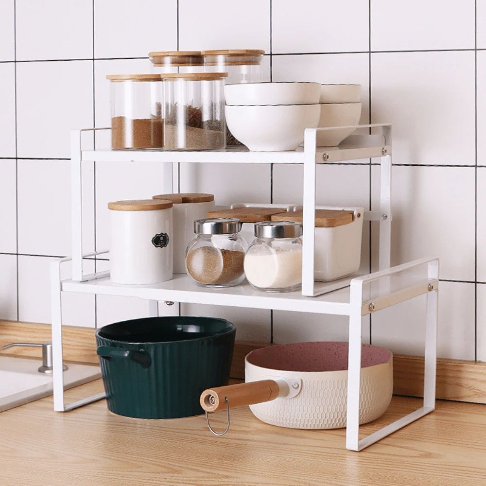 Stackable Counter Shelf Organizer - Image 3
