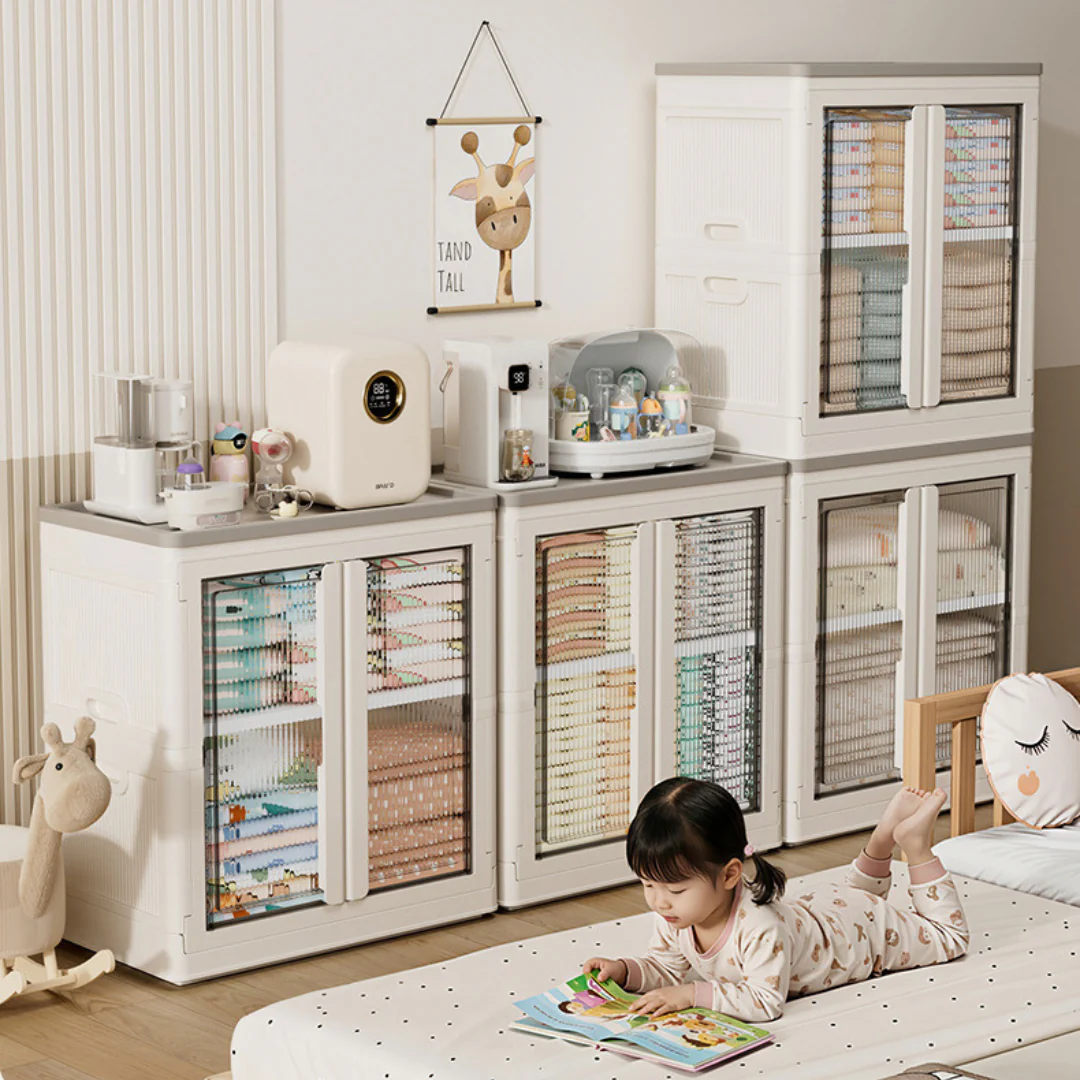 Stackable Foldable Storage Cabinet for Clothes & Household Items - Image 3