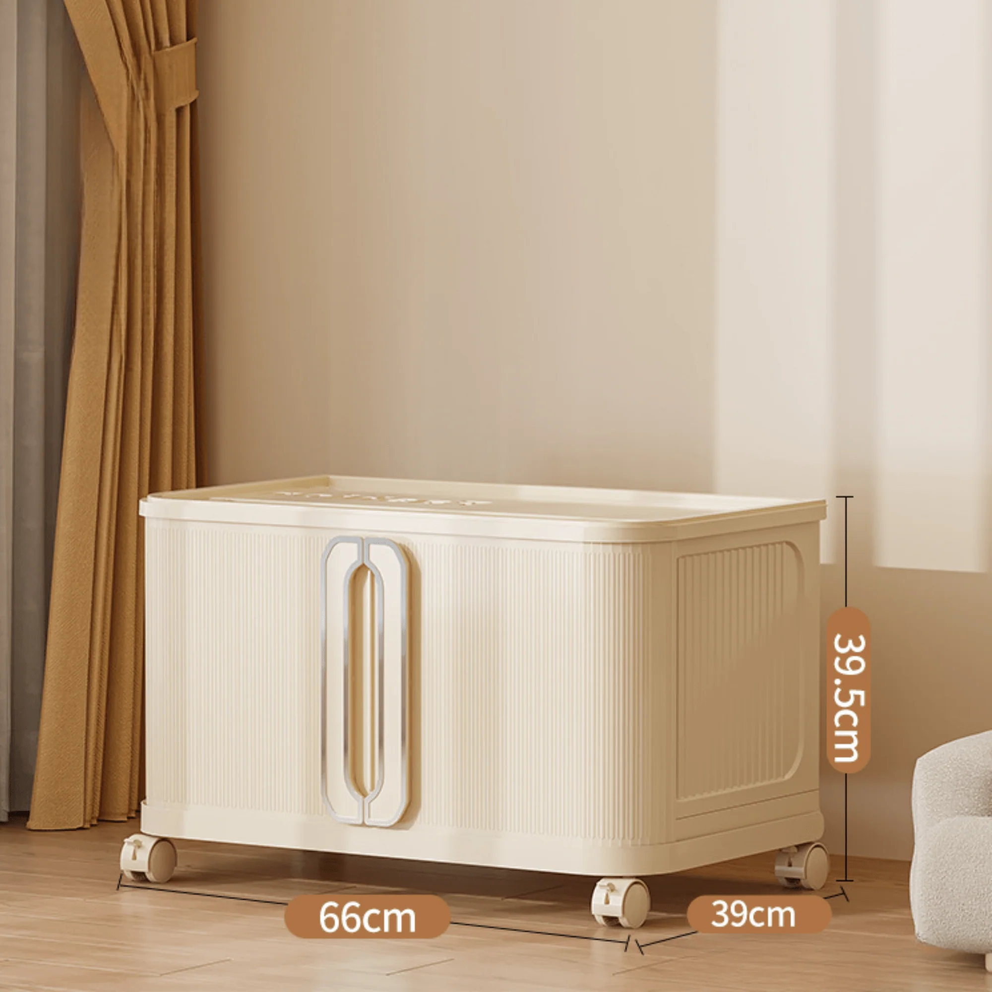 Stackable Multi-Layer Storage Cabinet with Wheels - Image 7