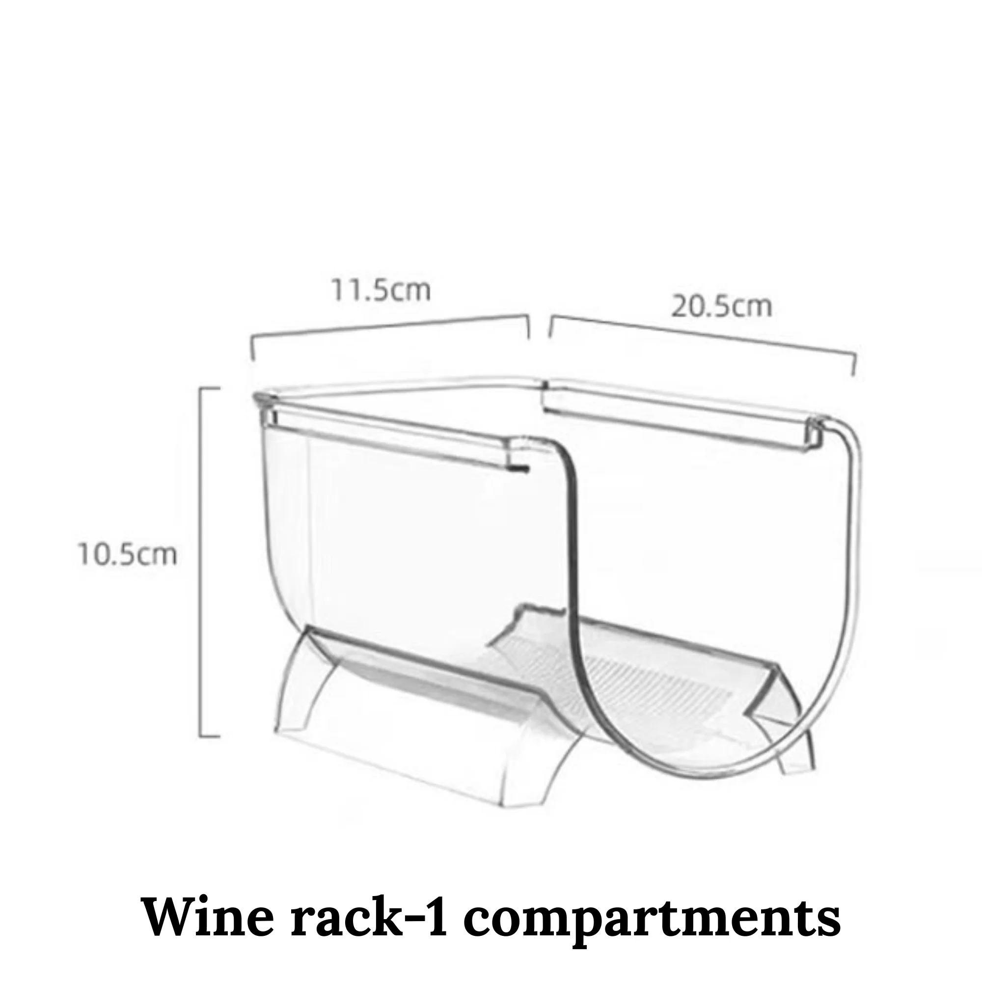 Stackable Water Bottle and Wine Rack Durable Transparent Organizer - Image 7