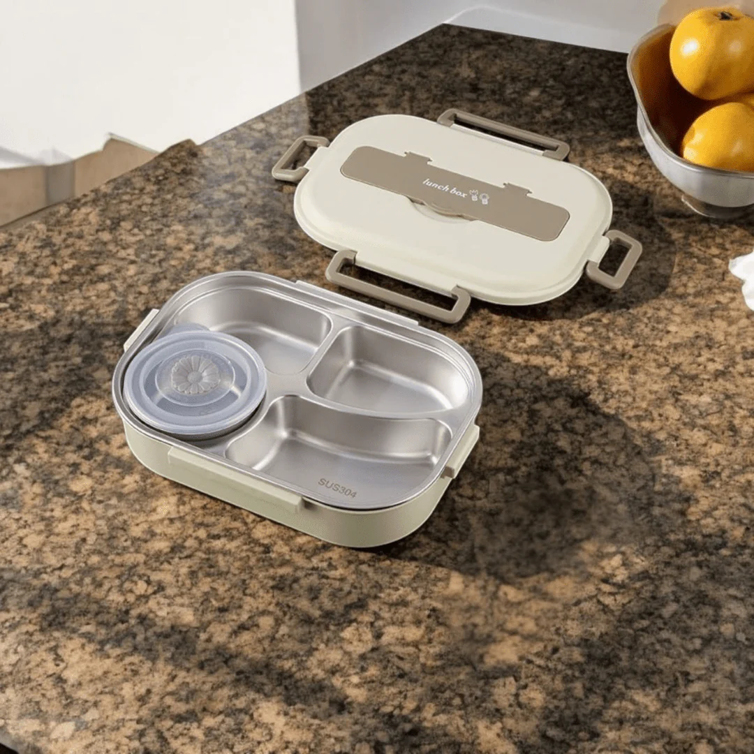 4-Compartment Stainless Steel Leak Proof Lunch Box (1500ml) - Image 5